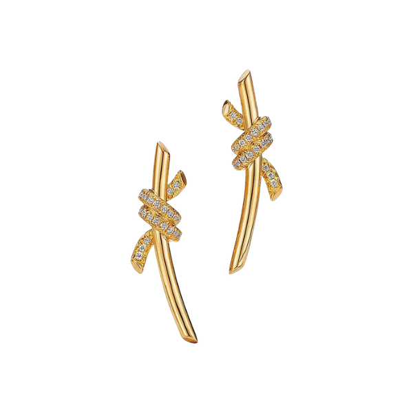 Earrings in Gold with Diamonds