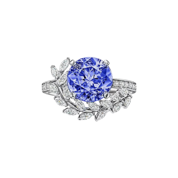 Ring in Platinum with Tanzanite